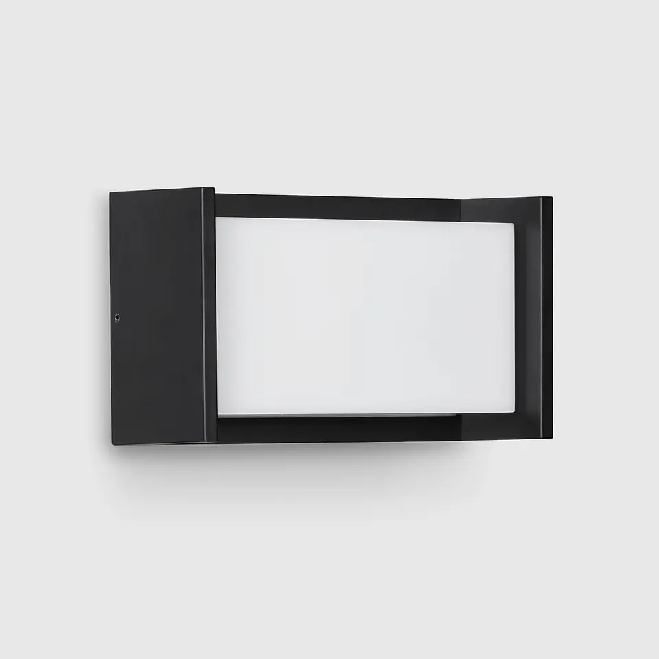APLIQUE PAREDE RETANGULAR ANTRACITE 12W 3CCT 1