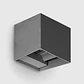 APLIQUE LED CUBO ANTRACITE 2X5W RGB+3CCT COM APP TUYA - Thumbnail 1