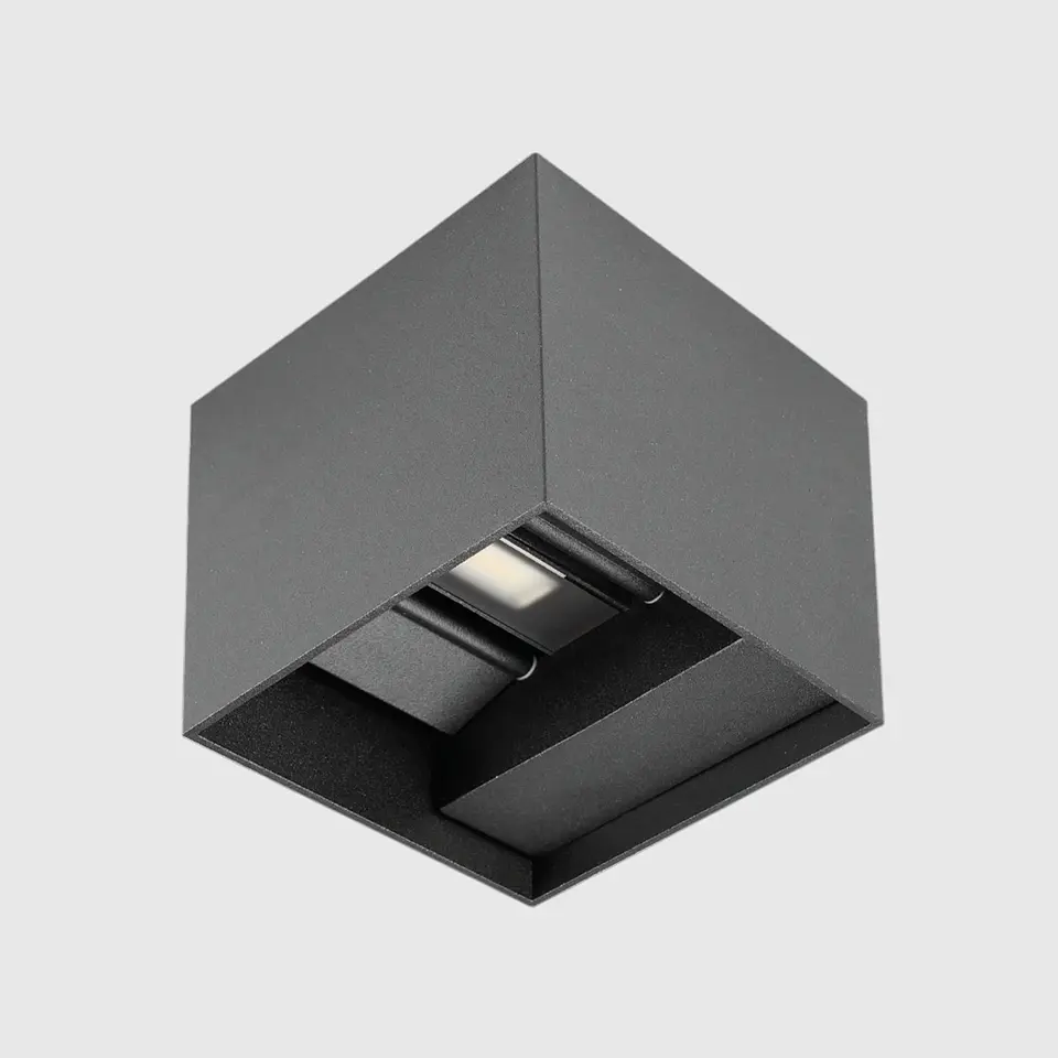 APLIQUE LED CUBO ANTRACITE 2X5W RGB+3CCT COM APP TUYA 2