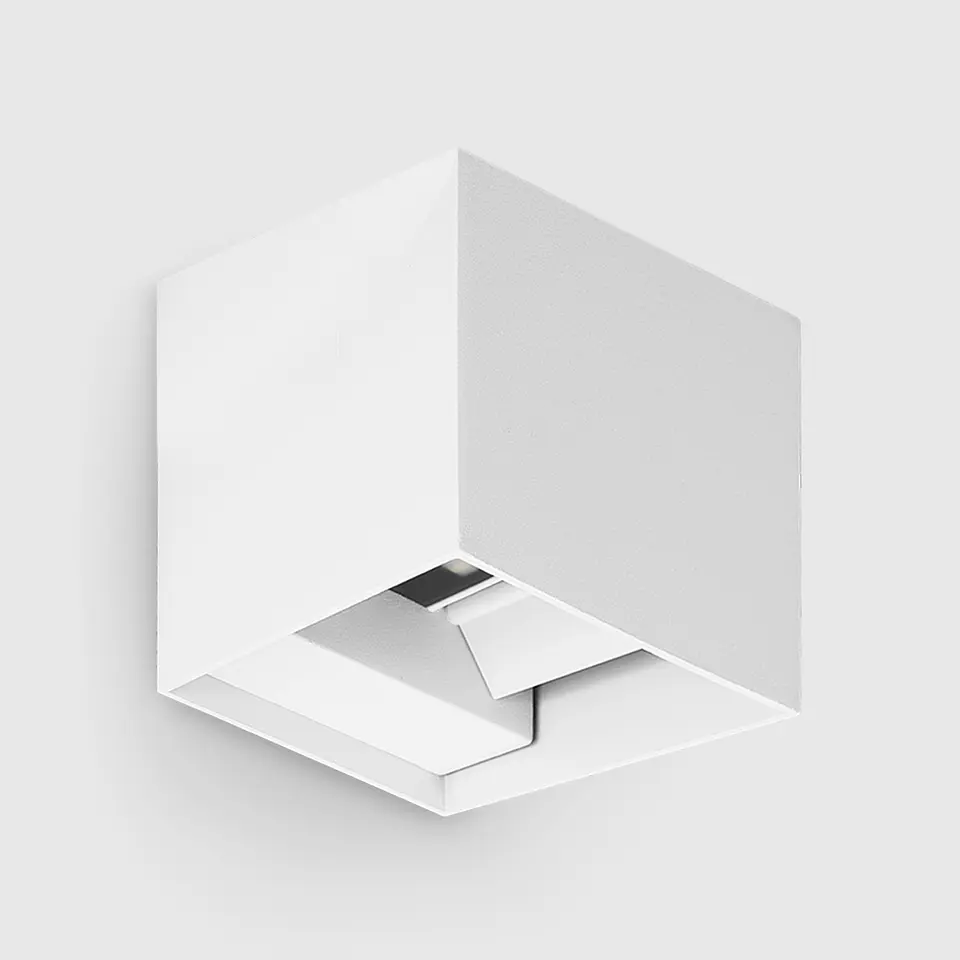 APLIQUE LED CUBO BRANCO 2X5W RGB+3CCT COM APP TUYA 1