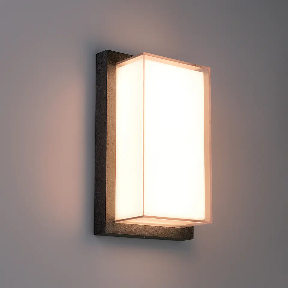 APLIQUE PAREDE RETANGULAR  12W 3CCT 2
