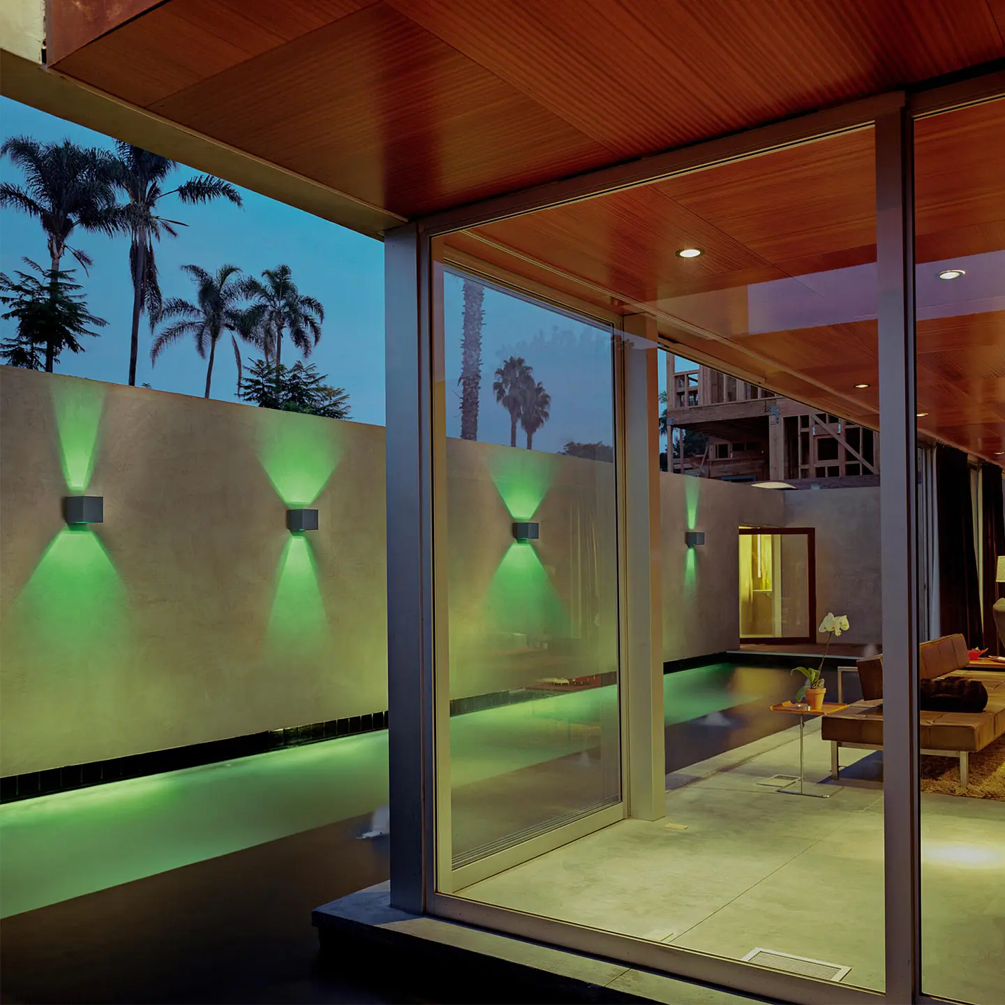 APLIQUE LED CUBO ANTRACITE 2X5W RGB+3CCT COM APP TUYA 4