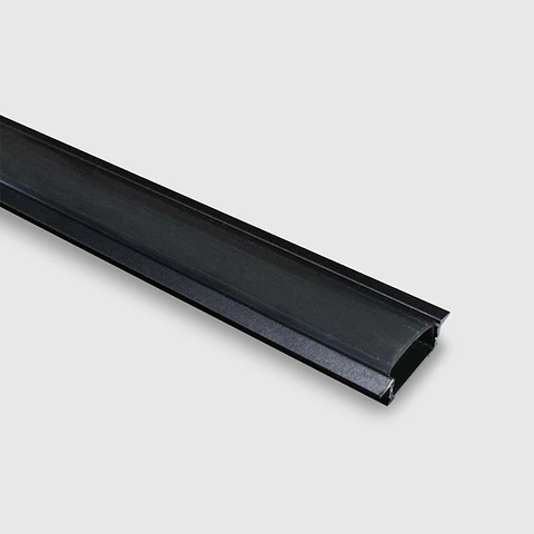PERFIL DE ALUMINIO EMBUTIR AD102A PRETO 2M