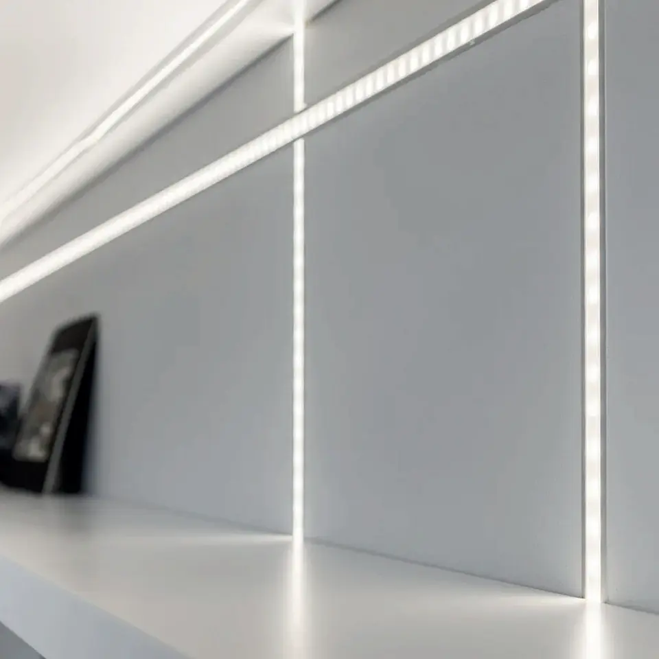 PERFIL DE ALUMINIO EMBUTIR AD102A 2M 2