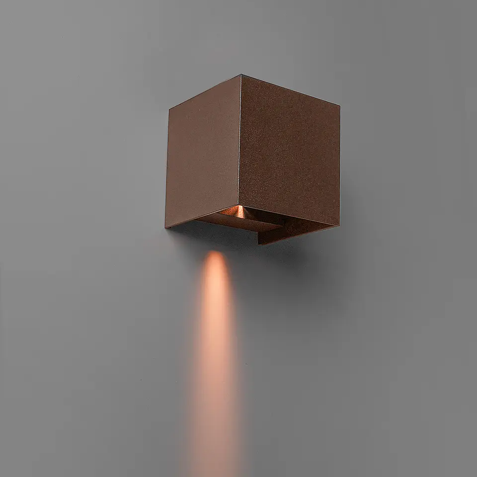 APLIQUE SOLAR LED W13106S CORTEN 9W 3000K 3