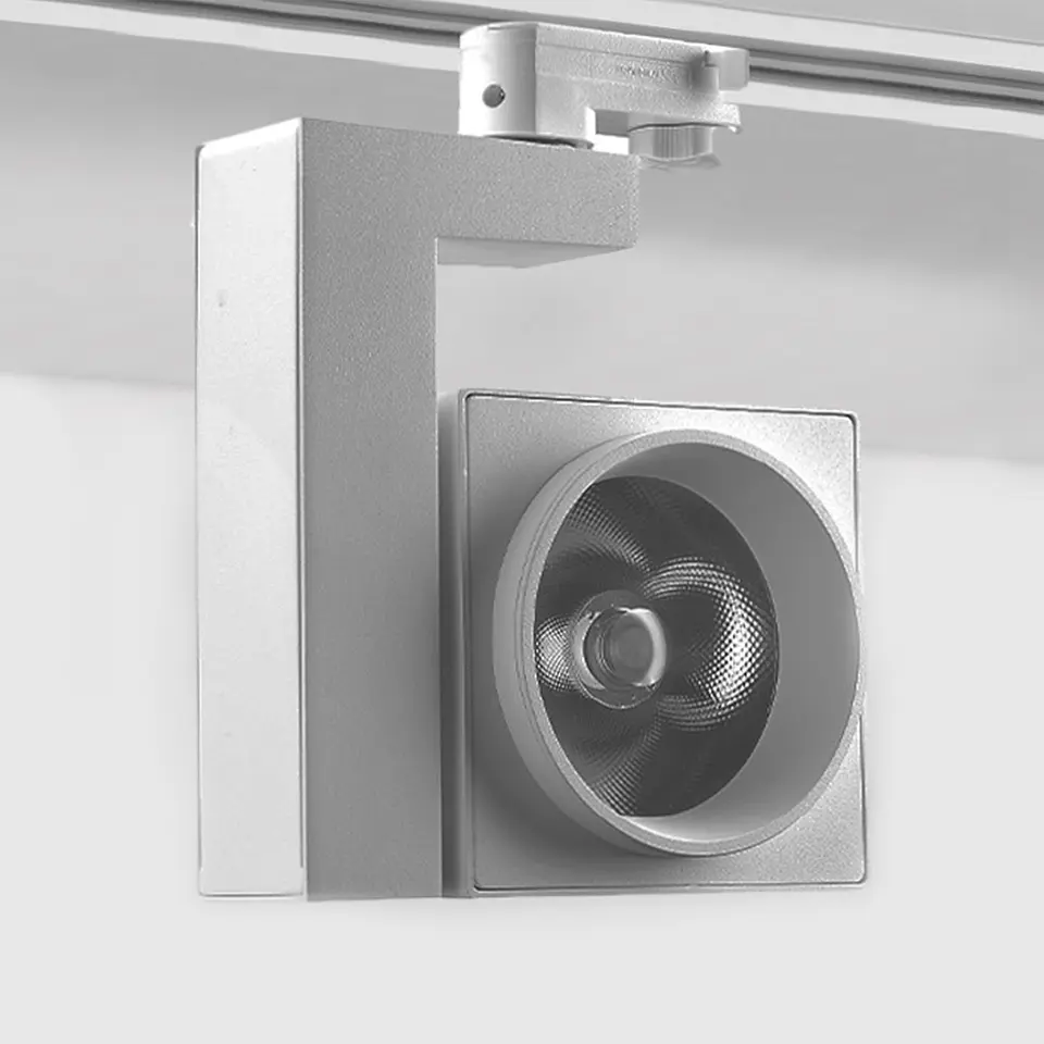 PROJETOR CALHA LED 3 CIRCUITOS QUADRADO 35W 4000K BRANCO LA 2