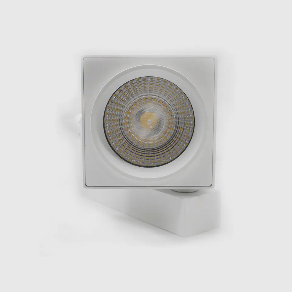 PROJETOR CALHA LED 3 CIRCUITOS QUADRADO 35W 4000K BRANCO LA 3