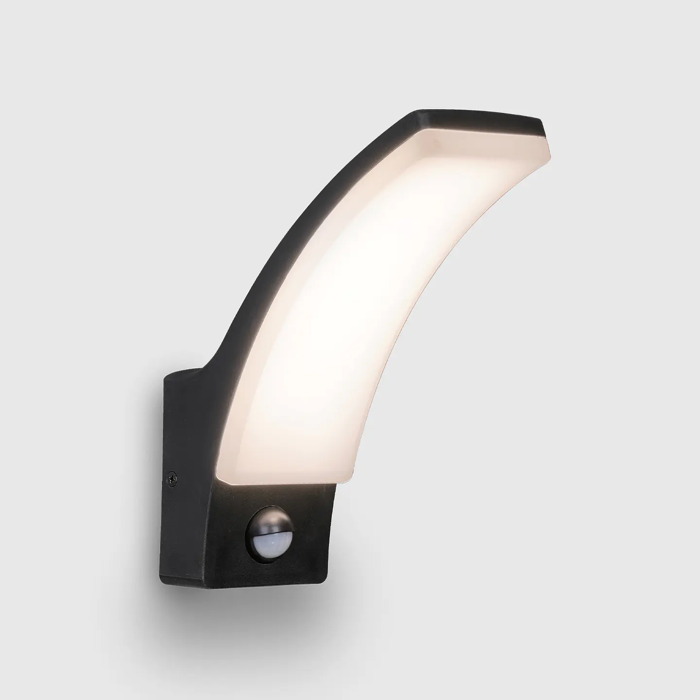 APLIQUE LED PAREDE PRETO C/SENSOR MOVIMENTO 12W 3CCT 1