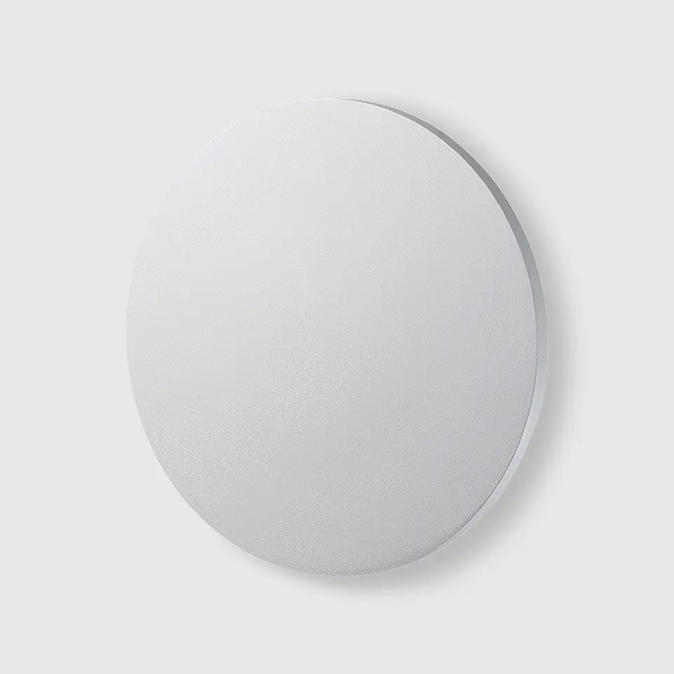 APLIQUE PAREDE CIRCULAR LUZ INDIRETA BRANCO 9W 3CCT IP54 1