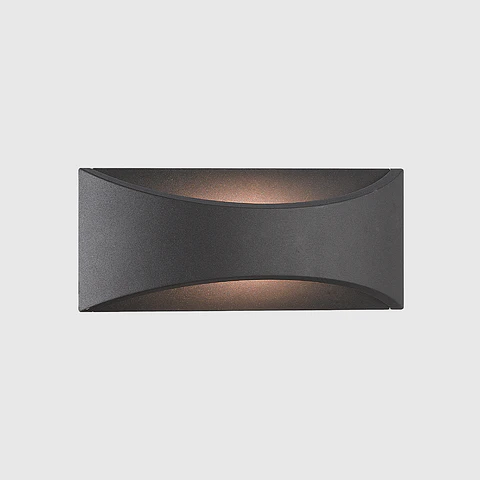 APLIQUE PAREDE ANTRACITE DE LUZ INDIRETA 7W 3CCT IP54