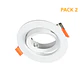 Aro de encastrar ONIRO ABS redondo Alt.3,5xD.9cm em ABS - Thumbnail 1