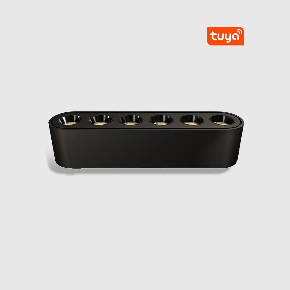 PROJETOR LINEAR CALHA MAGNÉTICA PRETO UT25-GLR6 6W 3CCT 2