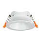 Aro de encastrar ONIRO ABS redondo Alt.4xD.8,3cm em ABS branco - Thumbnail 1