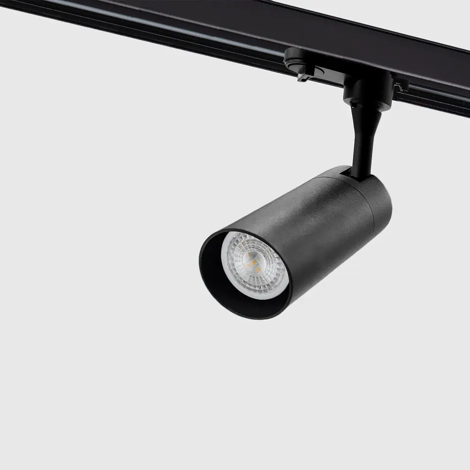 PROJETOR CALHA MONOFASICA PRETO 1XGU10 4