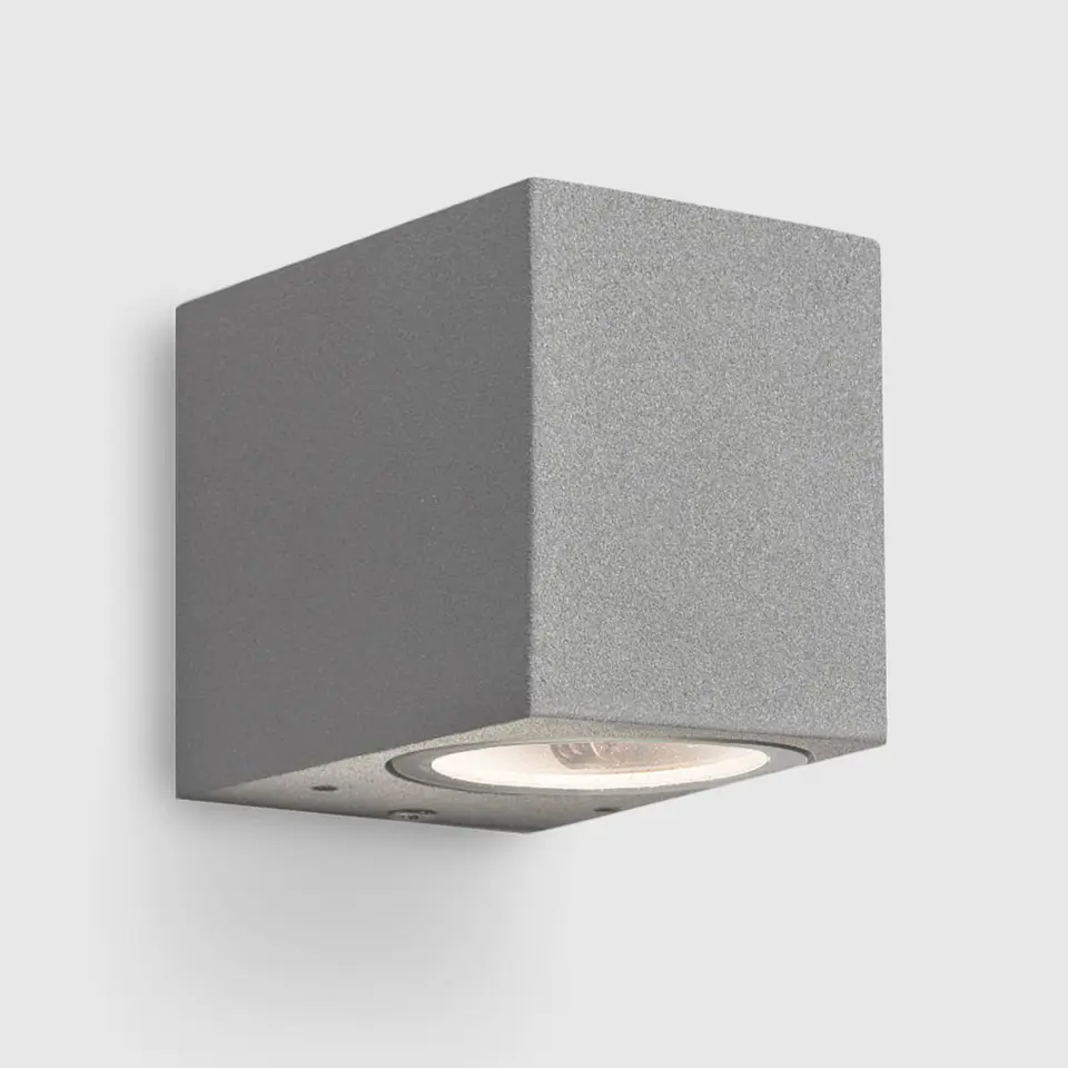 LED APLIQUE PAREDE CINZA IP54 P/GU10 1* JKF496-1 1