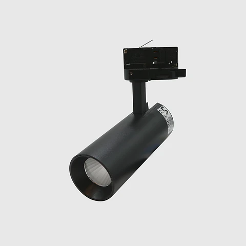 PROJETOR CALHA TRIFÁSICO PRETO "ZUNIT" 28W 3CCT