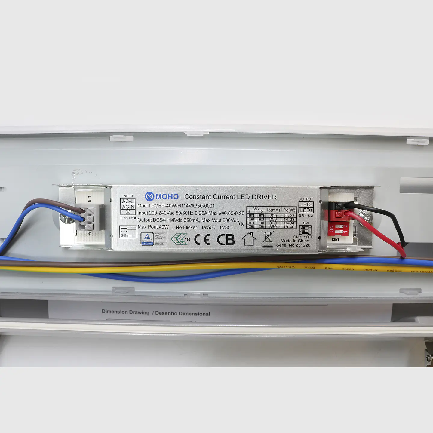 ARMADURA LED ESTANQUE 