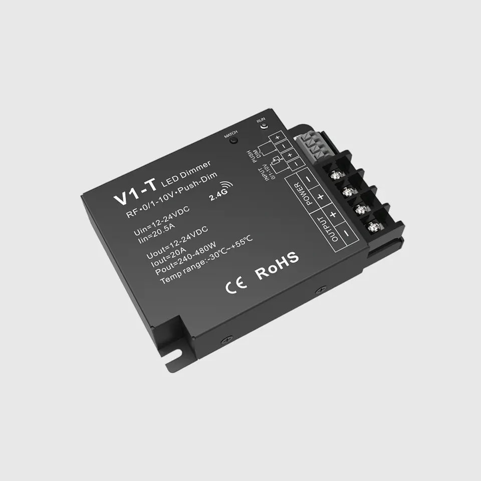 CONTROLADOR RF PARA FITA MONOCOLOR 12-24V 1