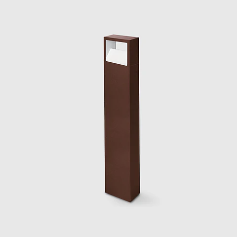 BALIZADOR DE JARDIM CORTEN 80CM 9W 3CCT