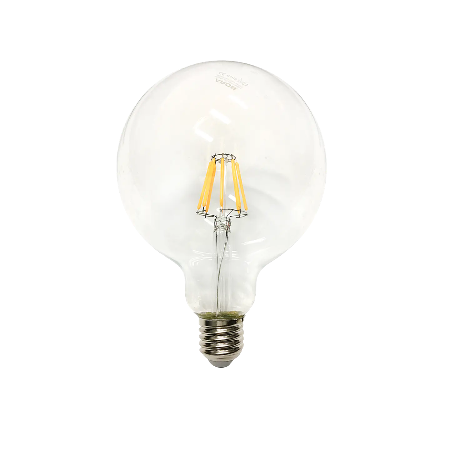 8W Globo G125 Filamento LED E27 Cristal 2200K 1
