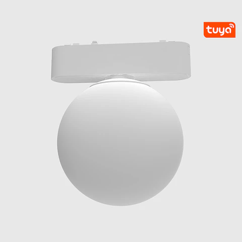 PROJETOR ESFÉRICO CALHA MAGNÉTICA FOSCO BRANCO 5W 3CCT