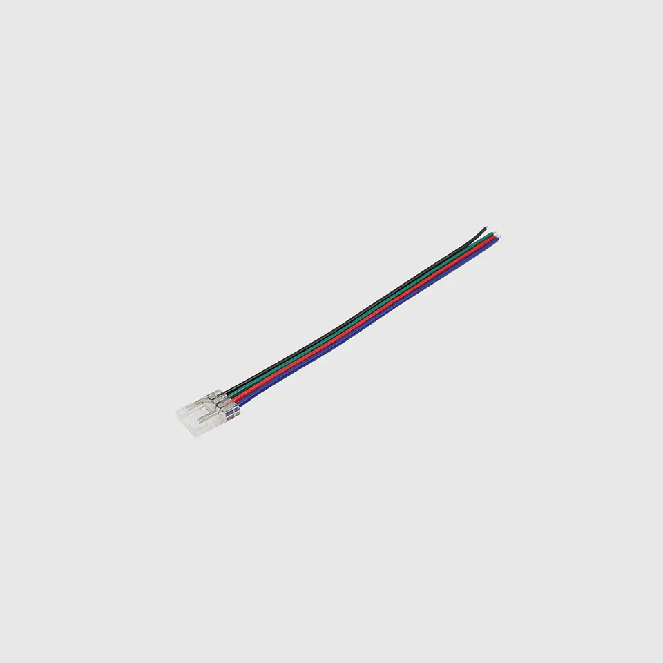 Conector 4 Pinos 10mm de PCB para cabo  RGB IP20 2