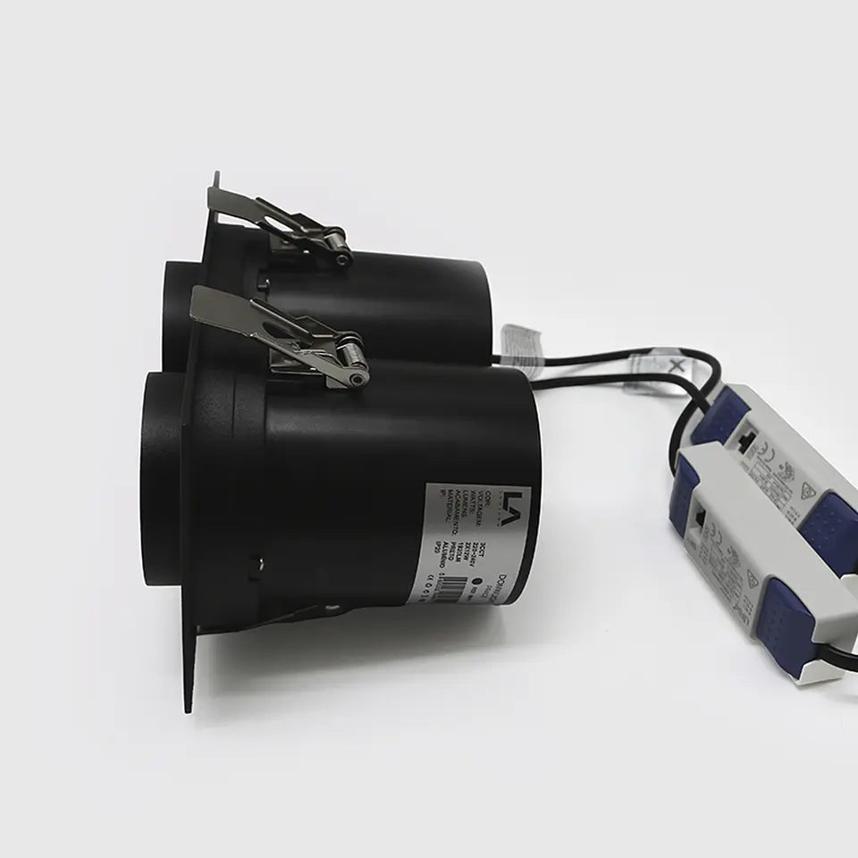 LED DOWNLIGHT 2*12W 3CCT LS3005R90-2 PRETO 2