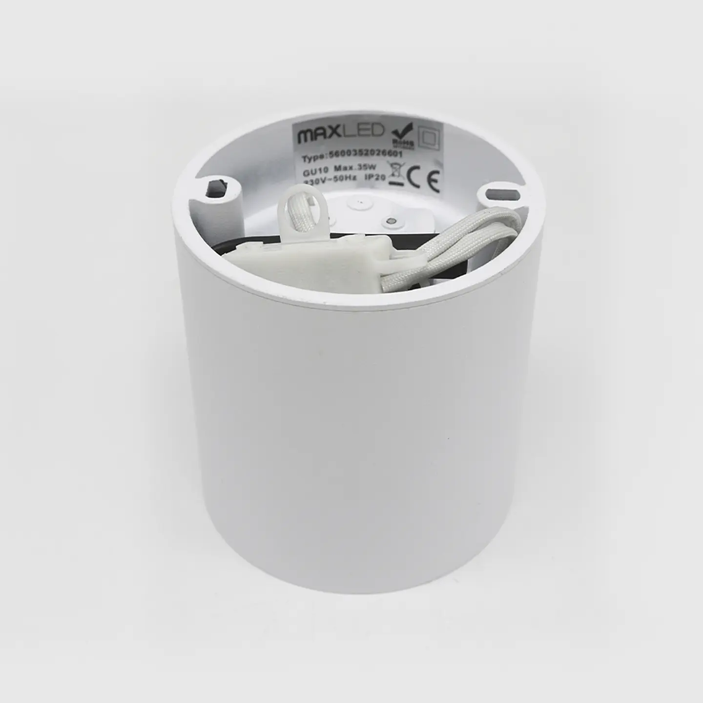 DOWNLIGHT REDONDO SALIENTE SDL04R 1*GU10 BRANCO+BRANCO 3