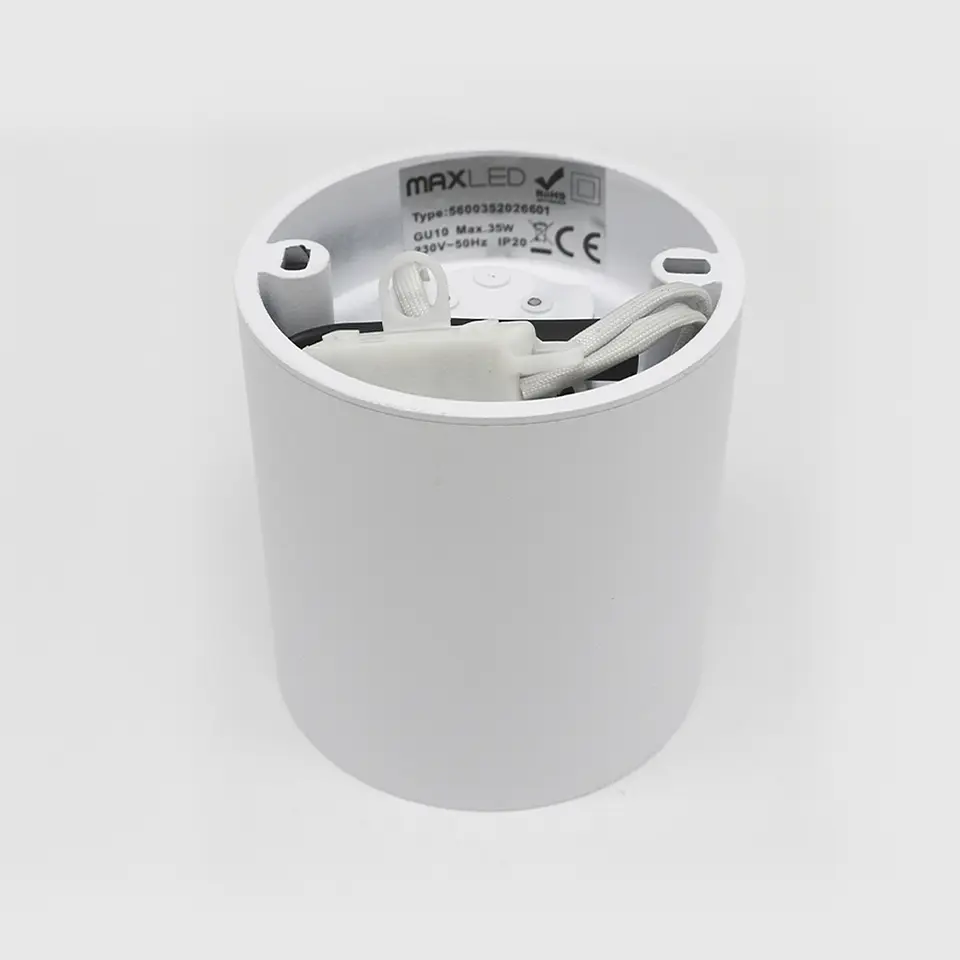 DOWNLIGHT REDONDO SALIENTE SDL04R 1*GU10 BRANCO+BRANCO 3
