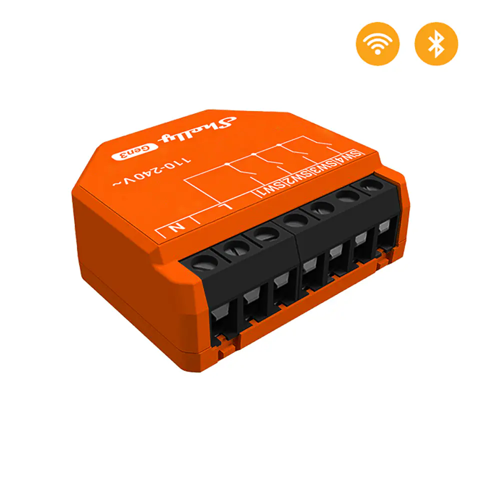 Shelly i4 Gen3 — Controlador de 4 Entradas Digitais Wi-Fi + Bluetooth 1