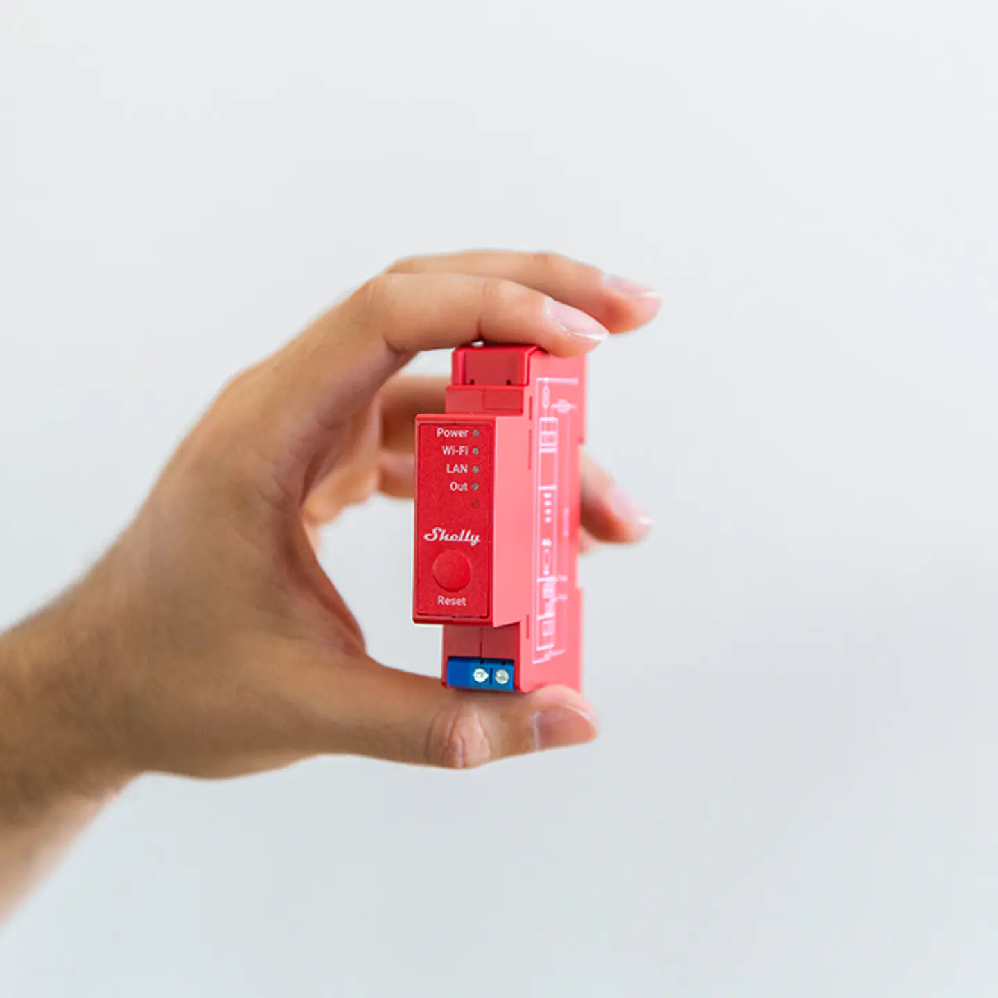Shelly Pro 1PM — Relé 1 canal para calha DIN 16A com Medição, Wi-Fi + Bluetooth + LAN 3