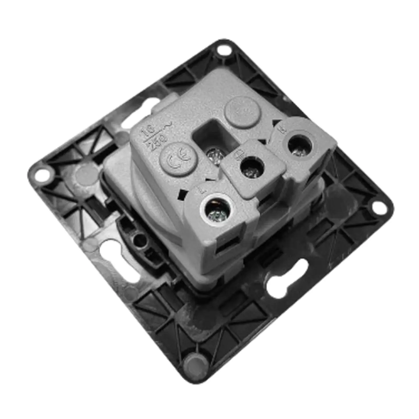 Shelly Wall Socket EU Preto — Tomada de Parede Inteligente Schuko 16A com Medição 2