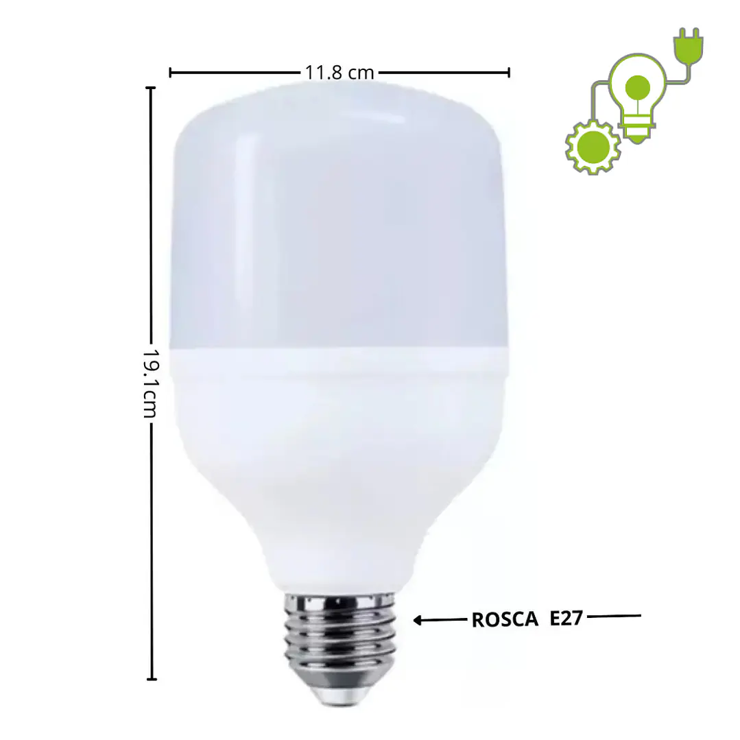 AMPOLLETA LED T120 EMPAVONADOS 50W 6500K 4