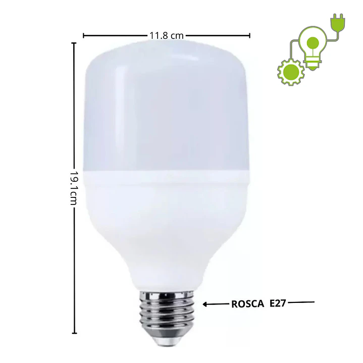 AMPOLLETA LED T120 EMPAVONADOS 50W 6500K 4
