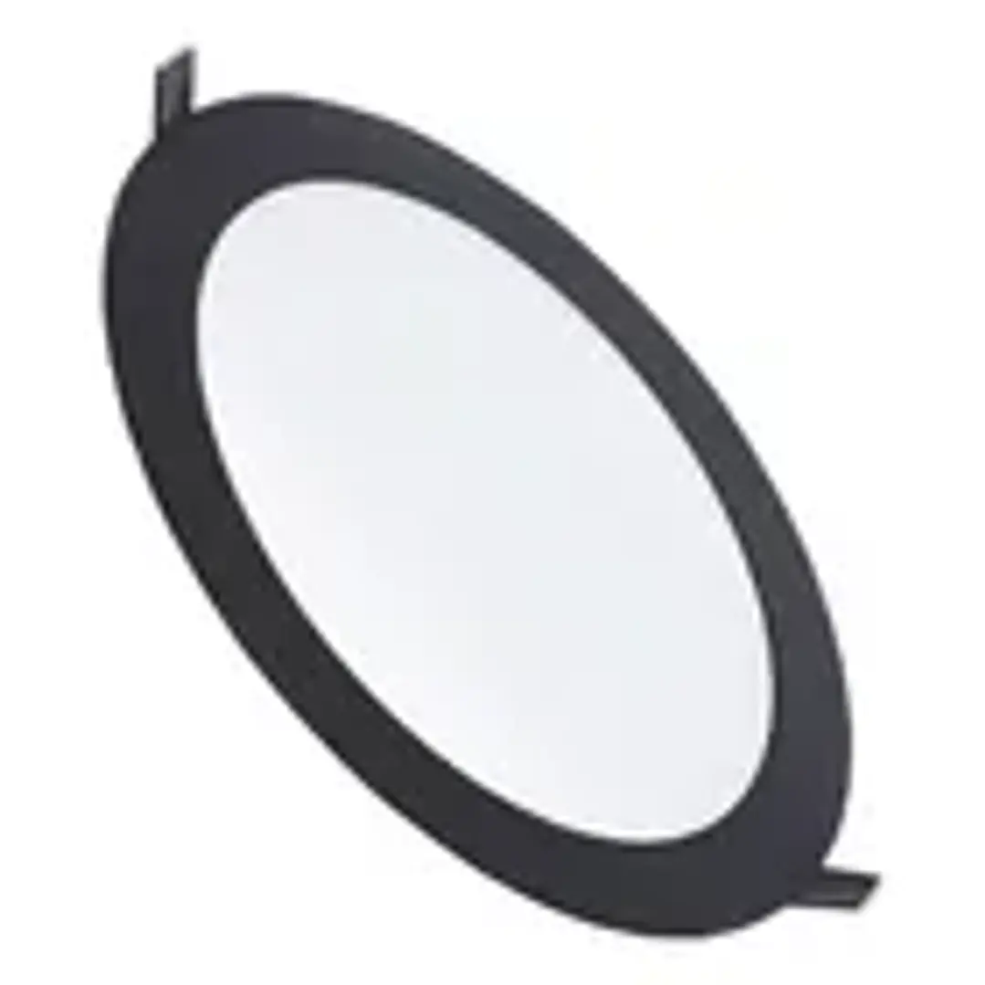 PANEL LED ECO NEGRO EMBUTIDO REDONDO 18W 2