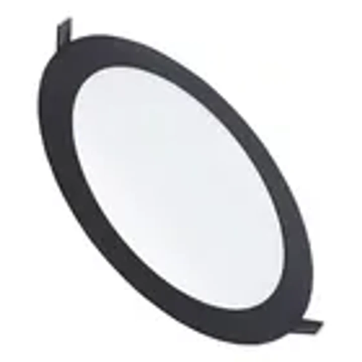 PANEL LED ECO NEGRO EMBUTIDO REDONDO 18W 2