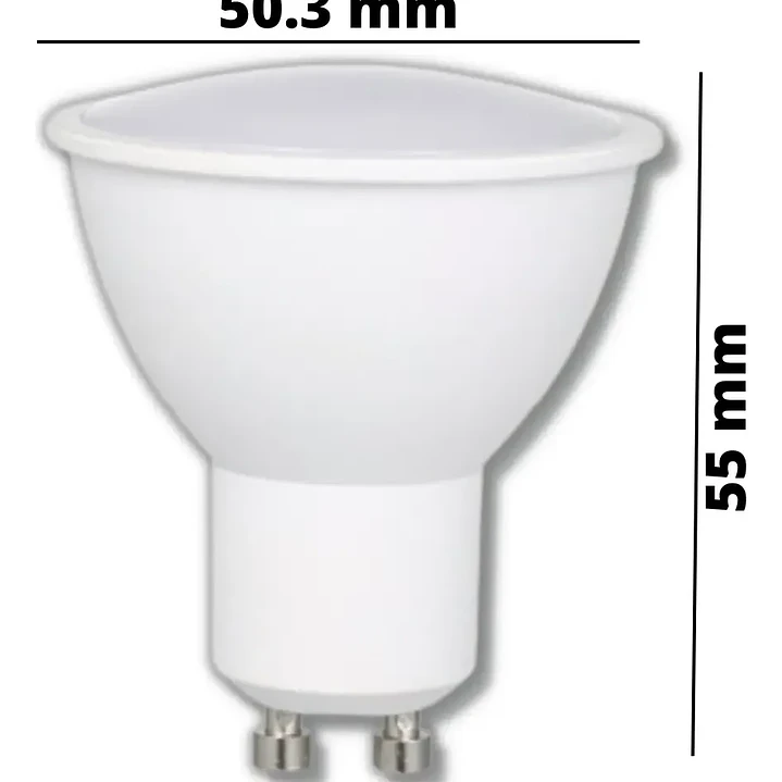 AMPOLLETA GU10 ECO 100° 7W Luz Cálida 3000K 3