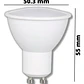 AMPOLLETA GU10 ECO 100° 7W Luz Cálida 3000K - Miniatura 3