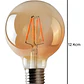 AMPOLLETA LED FILAMENTO G80 4W E27 2700K - Miniatura 2