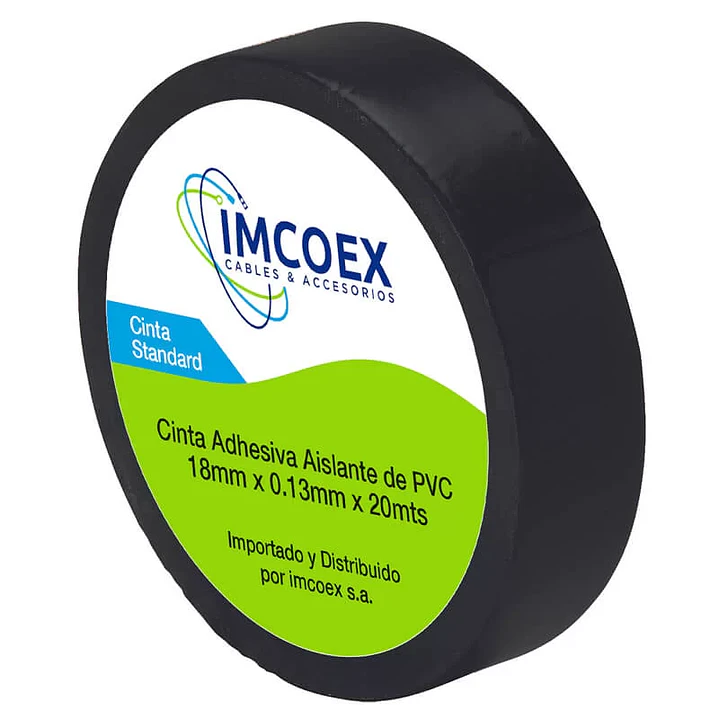 Cinta Aislante Eléctrica Negra Pvc Imcoex 2