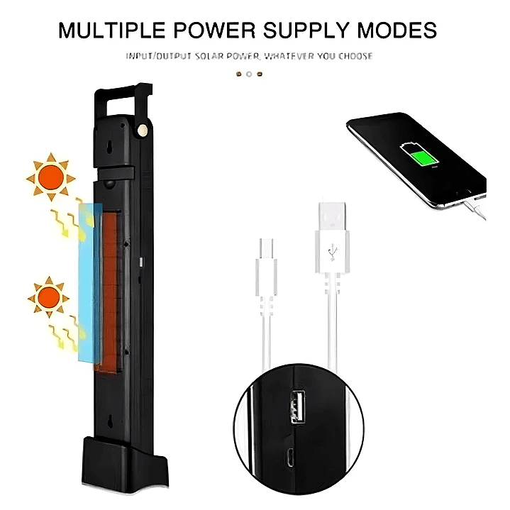 Lampara Emergencia De Luz Blanca 48 Leds Recargable Solar 6