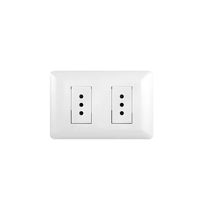 Tomacorriente Doble 10A 250v Blanco