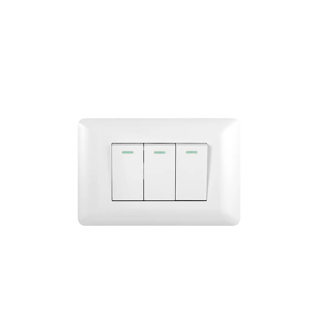 Interruptor Triple 9/12 10a 250v Blanco 1