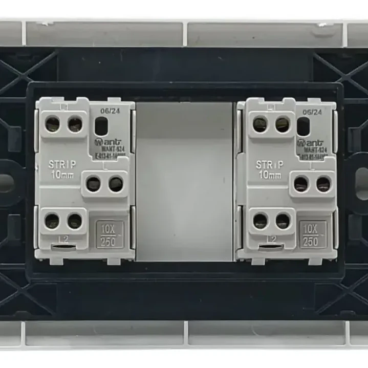 Interruptor Doble 9/24 10a 250v Blanco 2