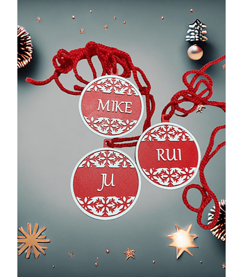 Bolas de natal c/nome