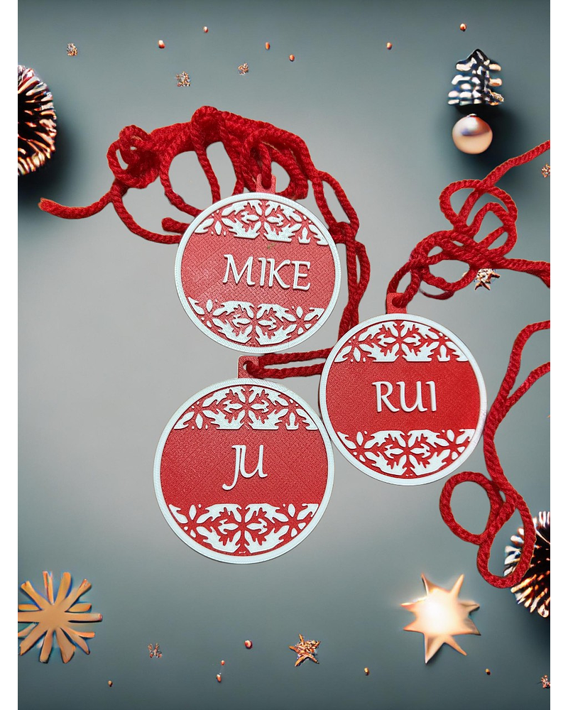 Bolas de natal c/nome