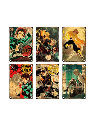 Placas Metálicas Anime 20x30 cm