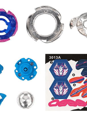 Beyblade Cosmic Pegasus 3013 A Azul Sin Tirador