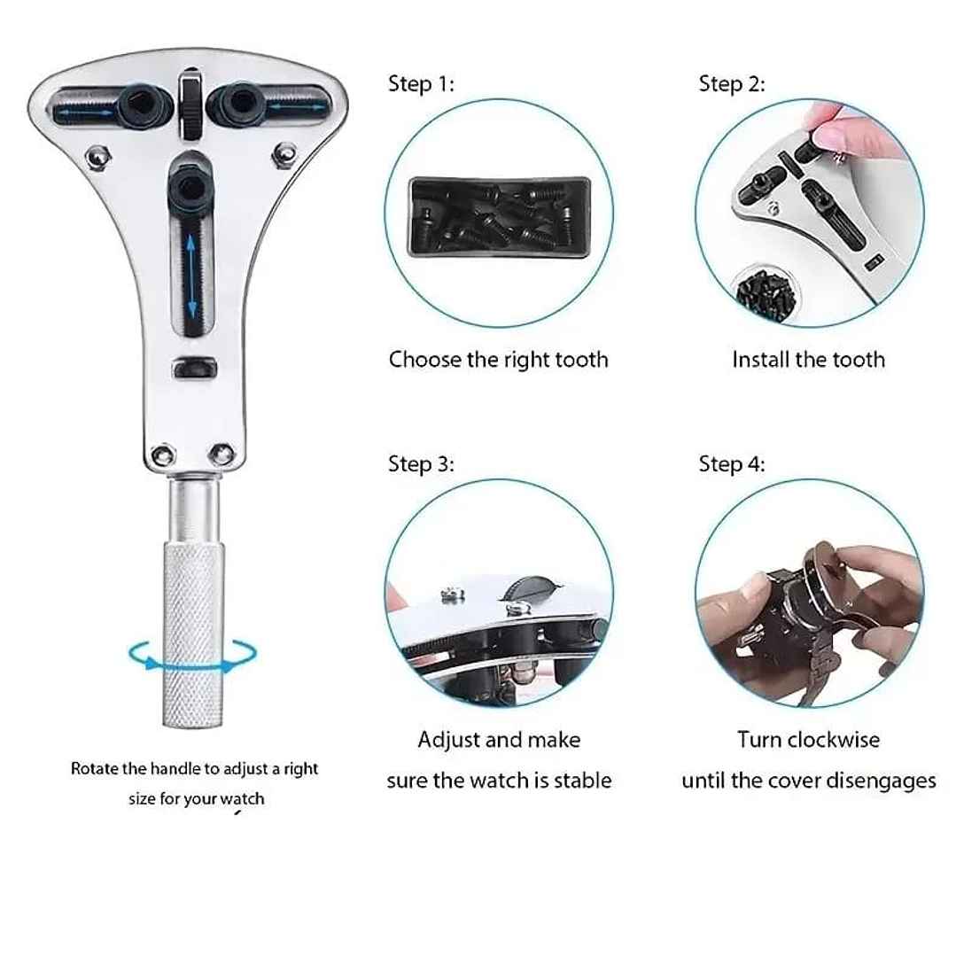 Abridor de tapa de reloj de 3 garras 5