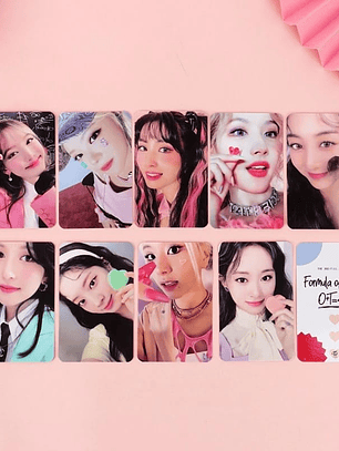 9 Unids/set Kpop TWICE 3er Álbum Completo Formula of Love Photocard Lomo Tarjeta Postal
